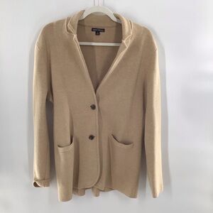 J. Crew beige knit blazer - Size Large